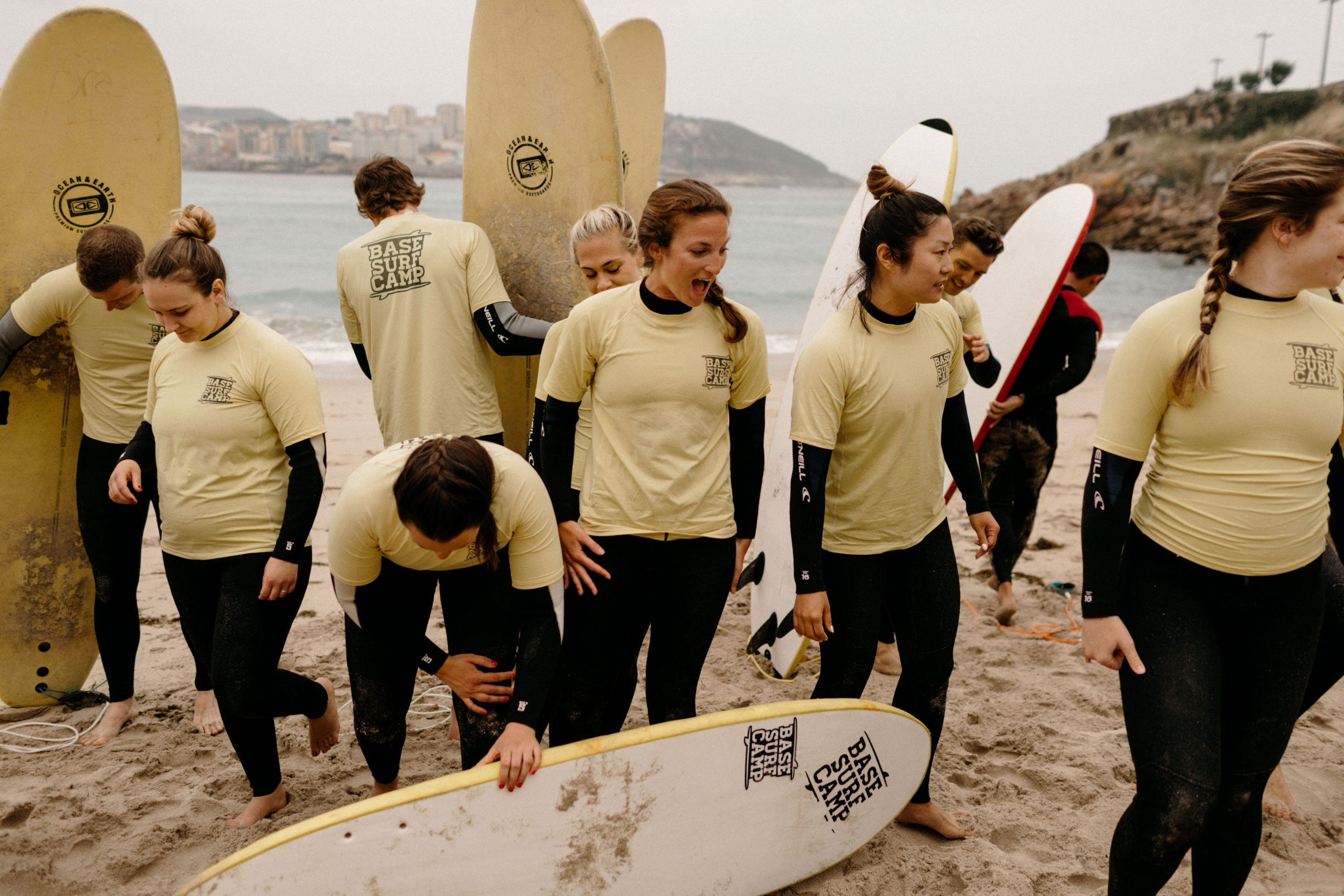 Base Surf Camp Class in Spain